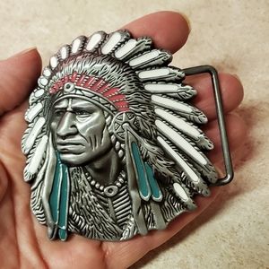 New Native American beautifully detailed belt buckle